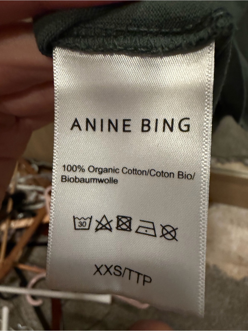 Anine Bing Dark Olive Tiger Graphic Tee - Picture 3 of 3